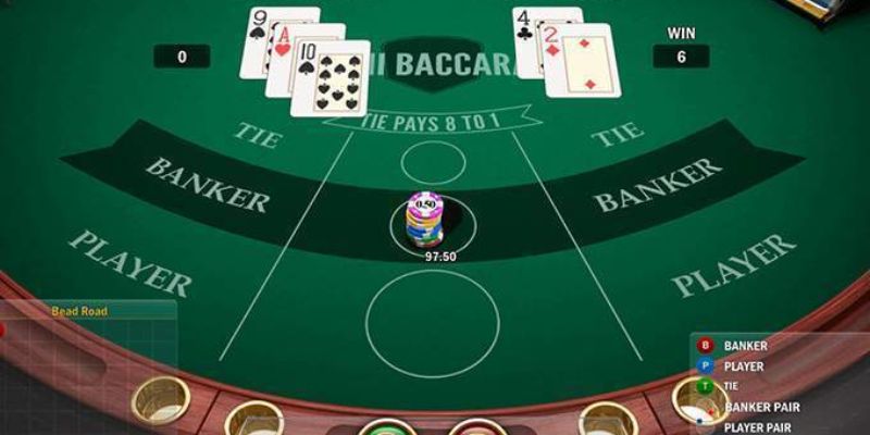 Cách cược Baccarat Thabet đơn giản